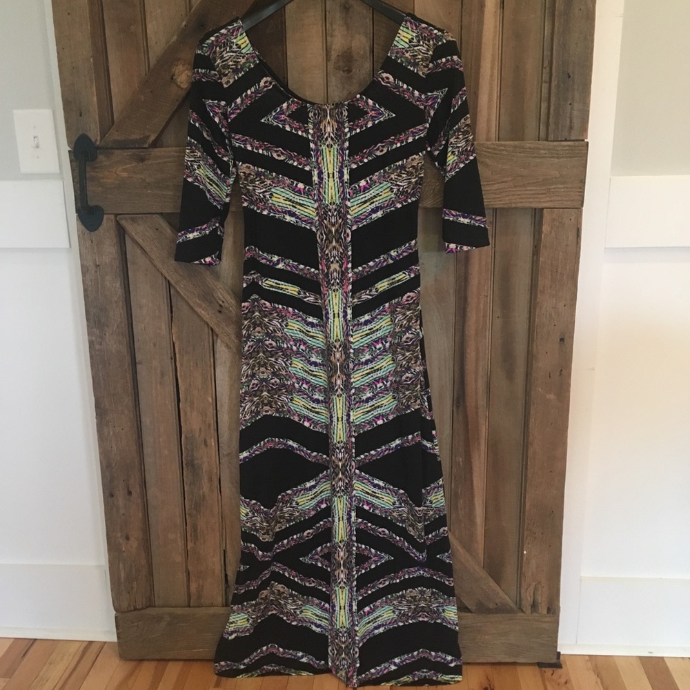 Women's 3/4 sleeve maxi dress